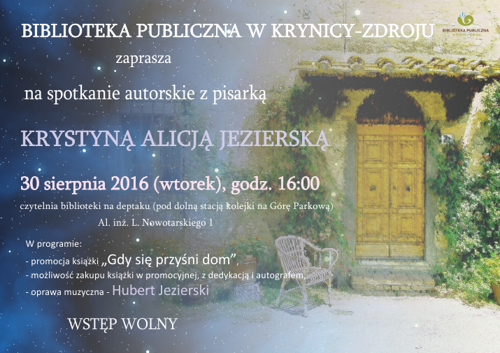 Spotkanie z pisarką Krystyną Jezierską