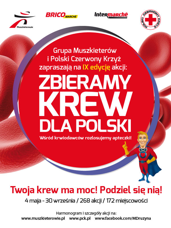 Twoja krew ma moc! Podziel się nią wraz z Intermarche w Krynicy-Zdroju !